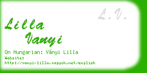 lilla vanyi business card